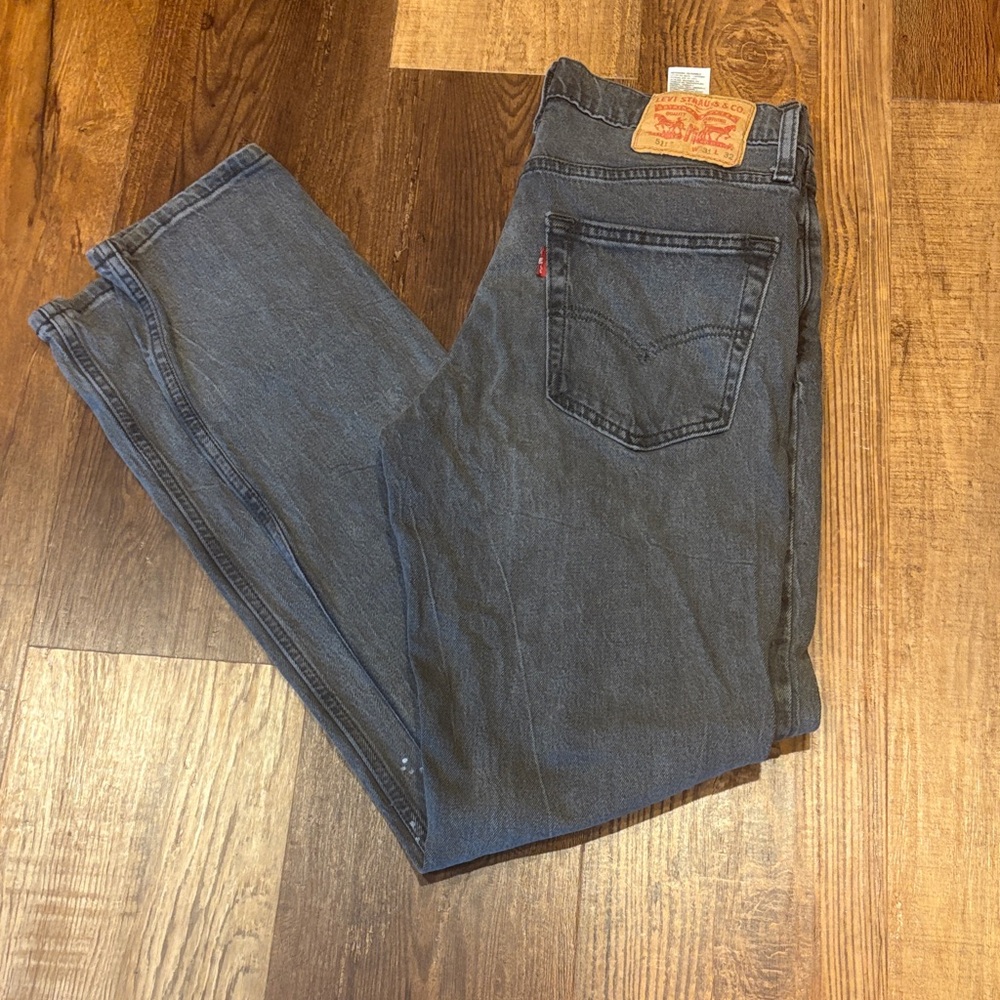 Levi's Men's Dark Gray Straight Jeans